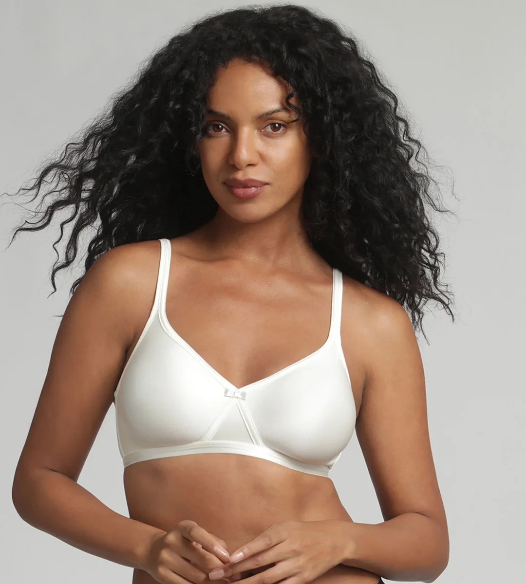 Reggiseno senza ferretto avorio Satiny Micro Support