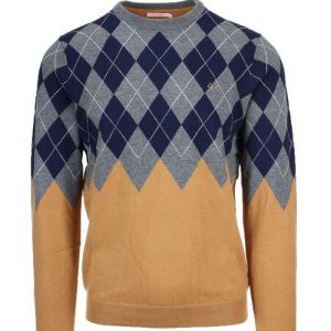 Pullover girocollo rombi